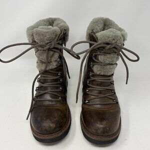 Royal Canadien Cozy Brown Leather Winter Boots